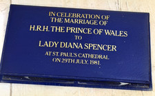 Souvenir coins x 2, Charles and Diana wedding 1981