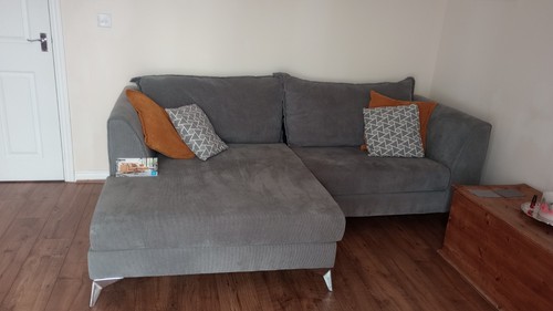 Large seater sofa charcoal - large,