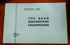 Original Quad Electrostatic Loudspeaker Instruction Book