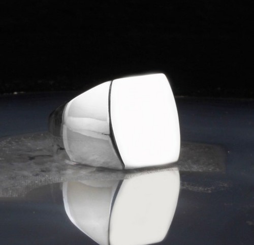 Men silver ring hand made - silver,