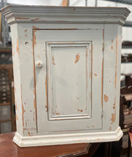 Wooden Corner Cabinet with Shelves