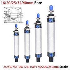 MAL Pneumatic Air Cylinder Double Acting Single Rod 16-40mm Bore 25-250mm Stroke