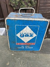 Vintage Camping Gaz Gas Burner International De Luxe Super Bleuet Tin Box Cooker