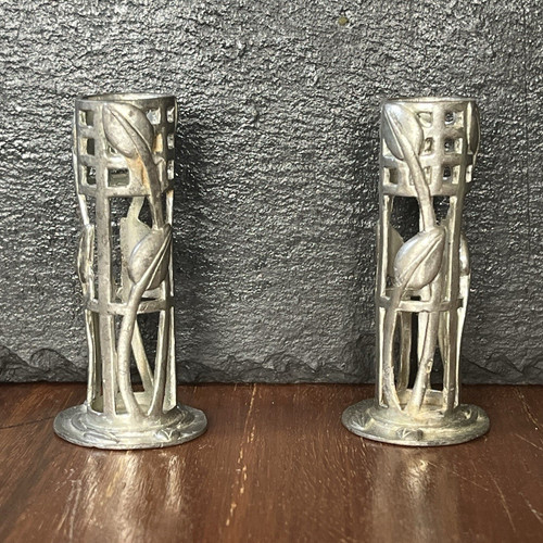 Vintage aew art nouveau - nouveau, pewter