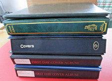 8 x Stamp and Cover Albums Circa A4 No Pages or Inserts Used Condition Varies