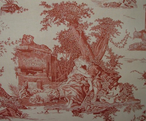 Toile curtain fabric marvic - toile,