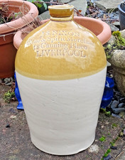 ANTIQUE STONEWEAR FLAGON -