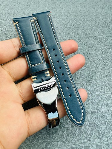 Tudor 22mm dark blue leather - tudor,