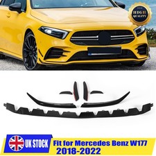FRONT BUMPER SPLITTER AERO KITS FOR MERCEDES A CLASS W177 AMG A45 A35 A200 18+