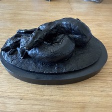 Bronzed statue sleeping - statue,