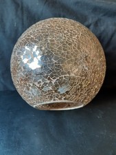 Vintage Mosaic Crackled Glass Bronze Light Shade