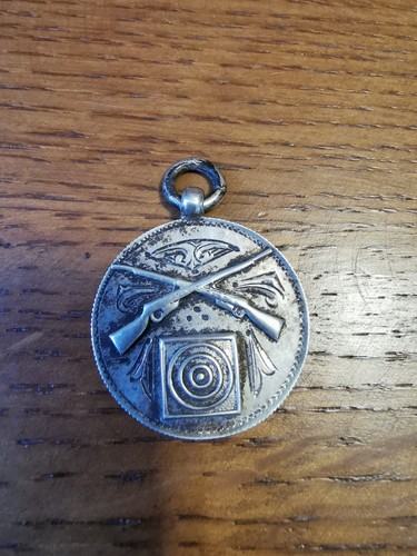 Silver pocket watch fob - silver,