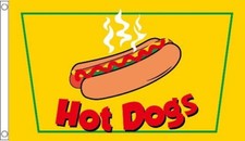HOT DOGS FLAG 5' x 3 Fast