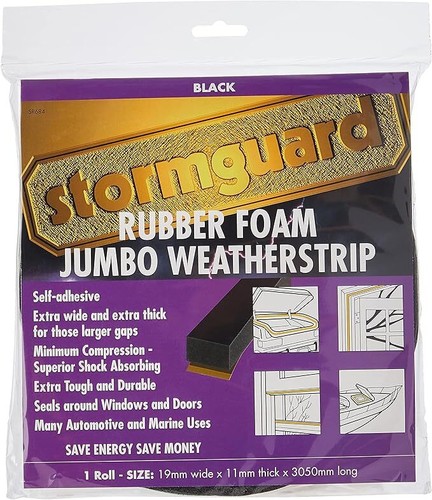 Jumbo foam draught excluder - draught,