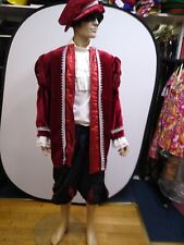 Maroon Elizabethan Man Costume
