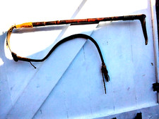 ANTIQUE VINTAGE LONG RIDING CROP WHIP with ANTLER HANDLE