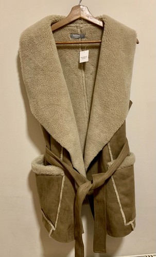 Nutmeg faux suede fleece lined