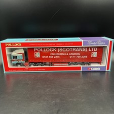Corgi 75205 ERF EC Series Curtainside Pollock Scotrans Ltd Lorry Truck BOXED VGC