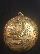 Japanese Komai style damascene metal compact