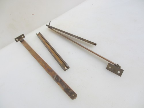 Vintage brass sliding hinge - brass,
