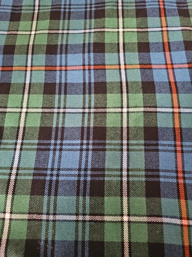 100 pure wool - tartan, fabric