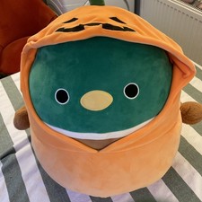 Squishmallows 16" Avery The Mallard Duck Pumpkin Large Plush Halloween Outfit