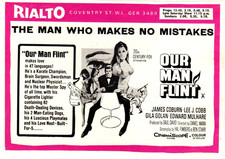 A5 Film Magazine Advert Our Man Flint 1966 James Coburn Lee J Cobb Gila Golan