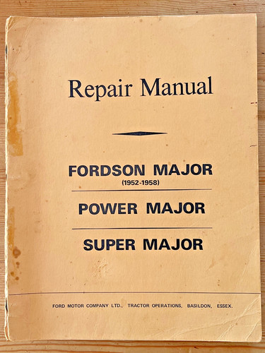 Repair manual fordson major - repair,