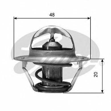 Coolant thermostat gates - thermostat, oe