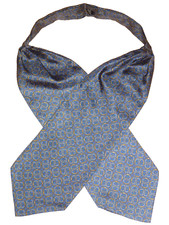 Vintage TIE RACK Silk Cravat Scarf Dapper Neckwear Mod Goodwood Ascot Races