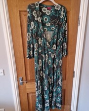 Monsoon Dress Size 22 Green