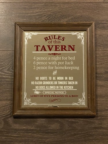 Vintage old time rules of - vintage,