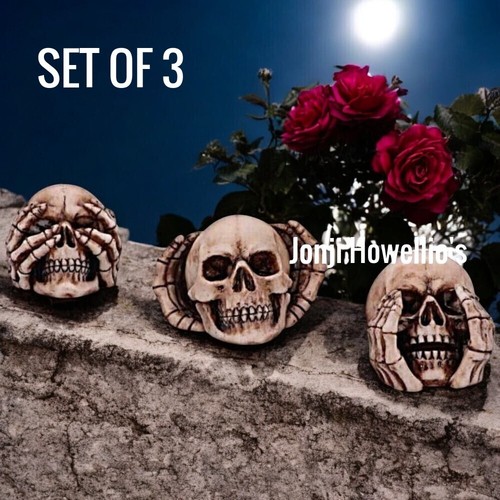 Wise skulls see hear no - no,