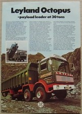 LEYLAND OCTOPUS TIPPER Commercial Vehicle Sales Leaflet c1977 #1531