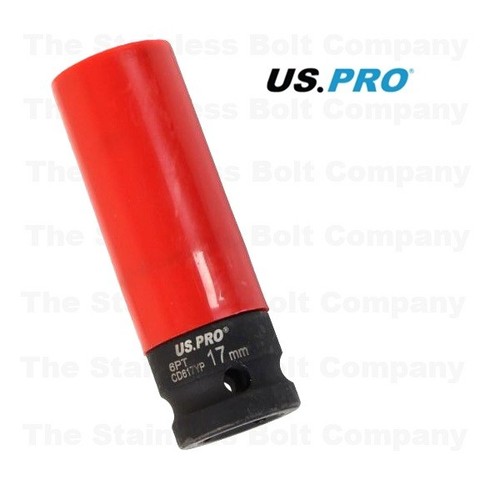 Pro 17mm deep impact socket - 17mm,
