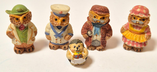 Lot novelty owls - x,