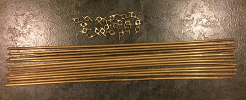 13x brass vintage stair carpet - brass,