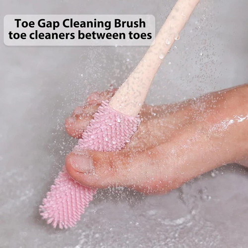 Silicone foot cleaning - cleaning, brush