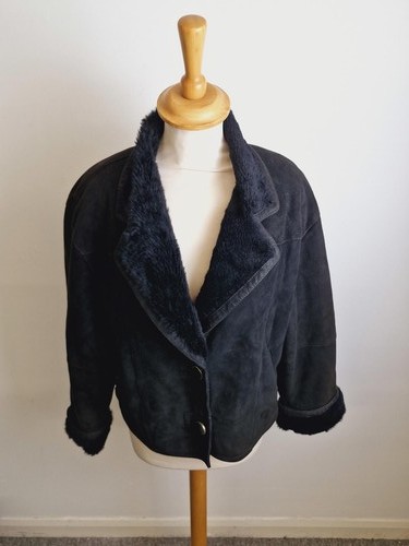 Womens vintage black suede - womens,