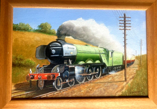 Railway art quality oil - art,