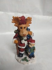Christmas vintage Santa Moose