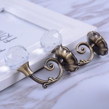 2X Crystal Curtain Holdbacks