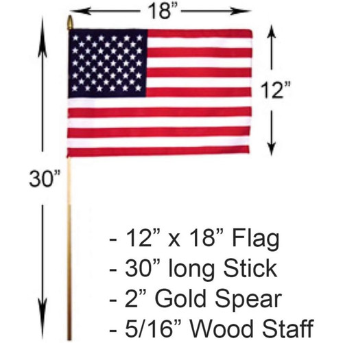 American stick flag - american,