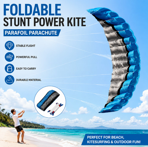 Portable foldable stunt kite - foldable,