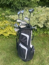Nice Full Set Of Tommy Armour Golf Clubs With Cart Bag