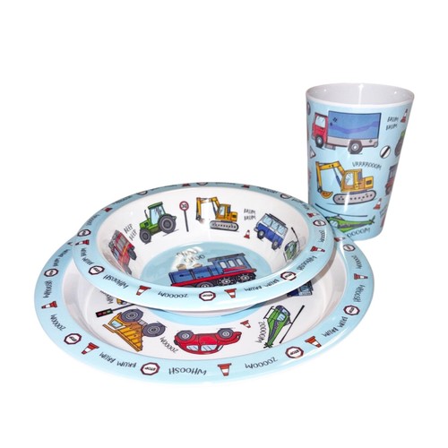 Vehicles plate bowl beaker - vehicles,