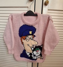 Hand Knitted Postman Pat 2-4