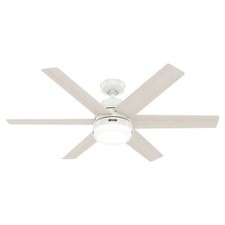 DC Ceiling fan with Lighting Hunter Arete White 132cm Ceiling fan with Remote