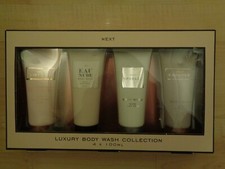 NEW NEXT LUXURY BODY WASH COLLECTION - 4 x 100ml, PINK,NUDE, SPARKLE + CASHMERE