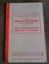 SIGMUND FIRE PUMP OPERATING